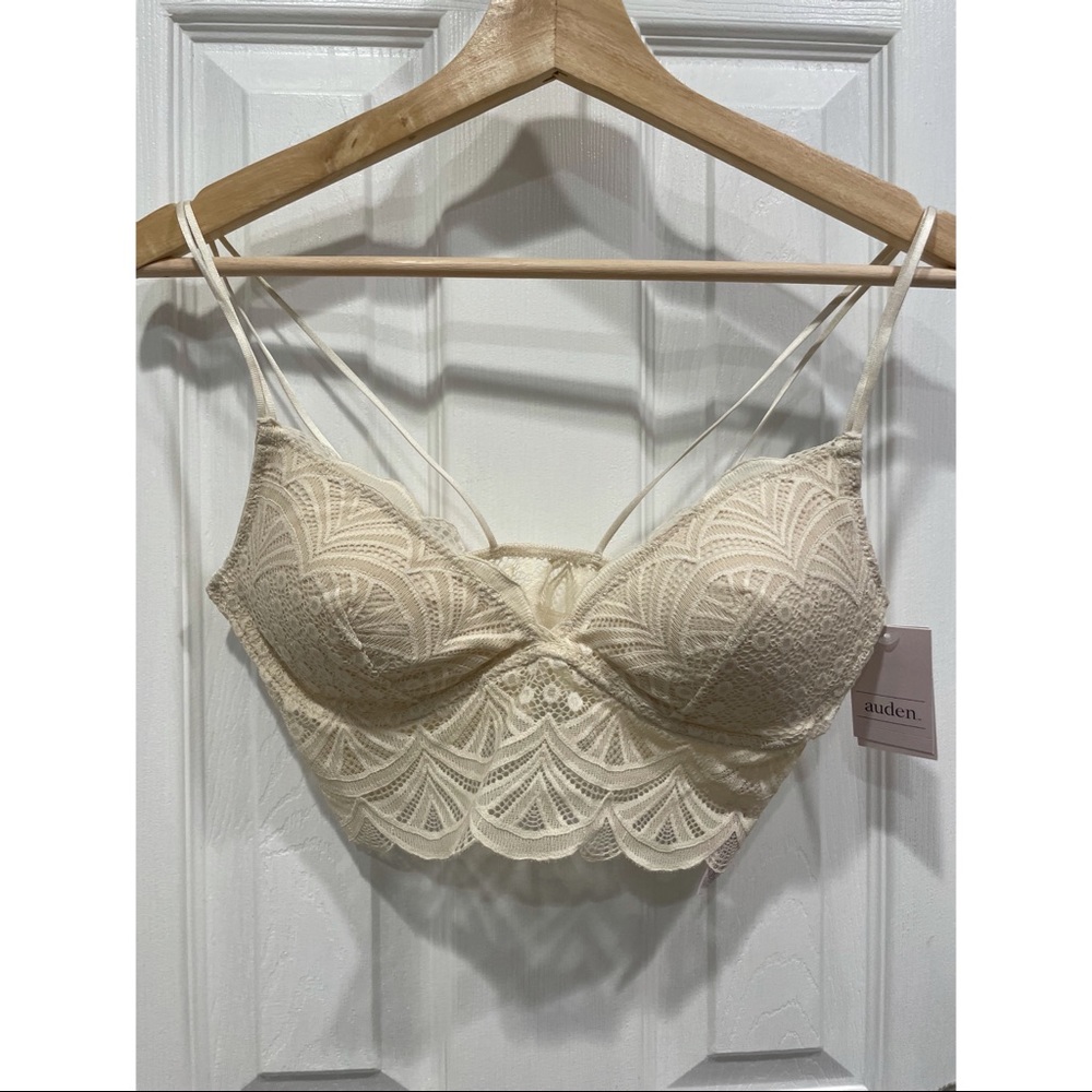 White lace crop top
